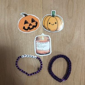Spooky Halloween bracelet sticker set